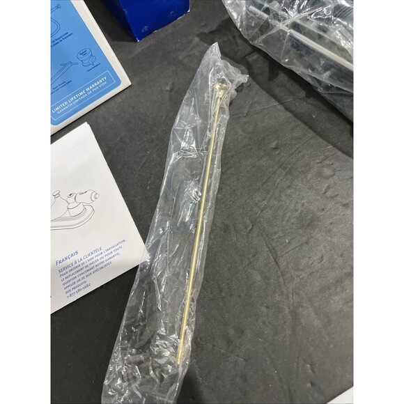 Glacier Bay Bathroom Faucet Brushed Nickel Brass Trim Finish Two Handles - Picture 3 of 16